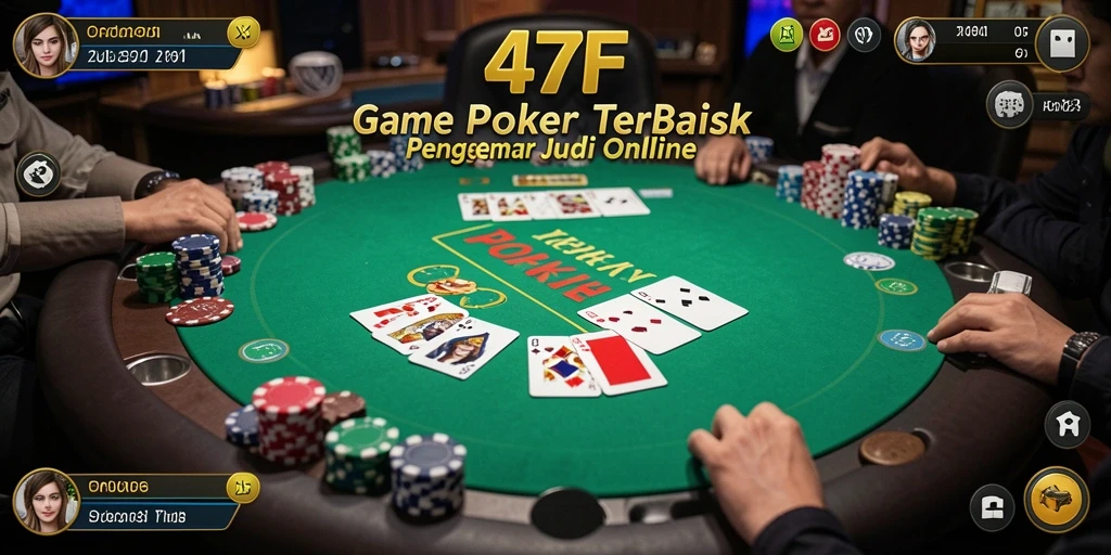 Tampilan gameplay 47F menampilkan aksi poker yang mendebarkan.