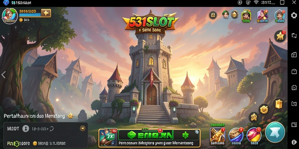 Tampilan gameplay <strong>531SLOT</strong> yang menegangkan dalam aksi Tower Defense.