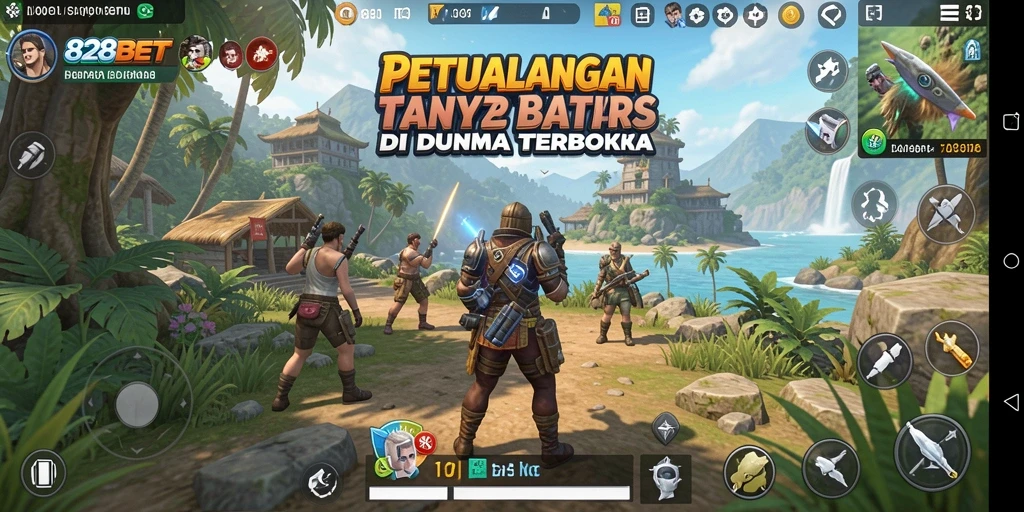 Tampilan gameplay Open World yang mendebarkan di 828BET.