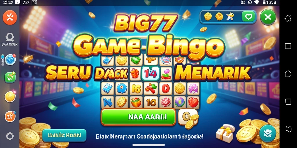 Tangkapan layar gameplay BIG77 menampilkan momen mendebarkan saat bermain Bingo.
