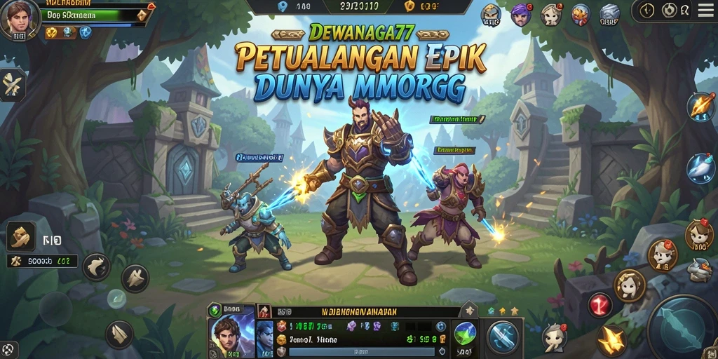 Tampilan gameplay DEWANAGA77 dengan aksi petualangan yang mendebarkan.