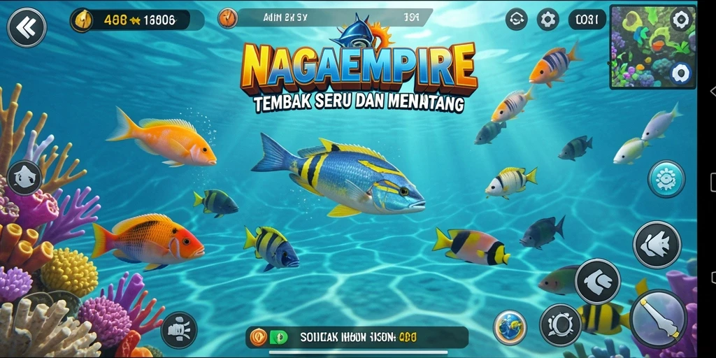 Tampilan menyeramkan saat menangkap ikan besar di NAGAEMPIRE.