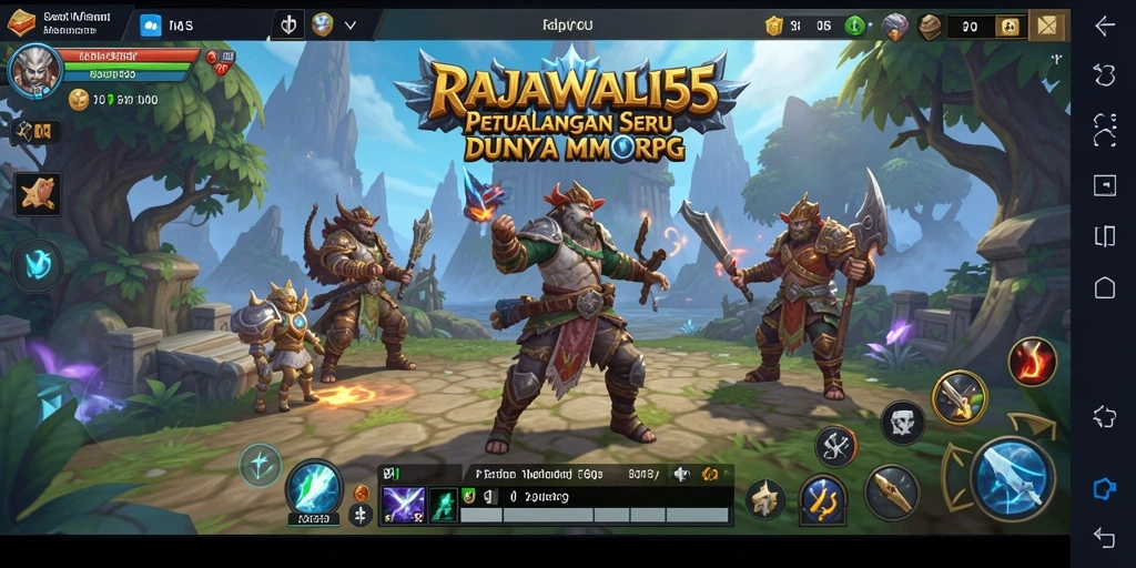 Tampilan gameplay seru di dunia fantasi RAJAWALI55.