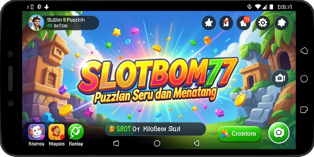 Tampilan gameplay menantang di SLOTBOM77 dengan teka-teki menarik.