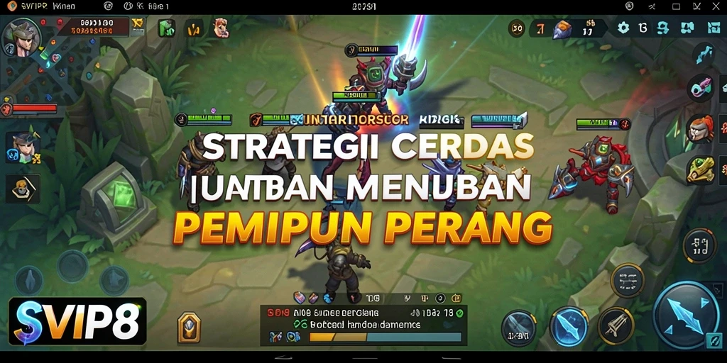 Screenshot gameplay SVIP8 menampilkan pertempuran strategis yang mendebarkan.