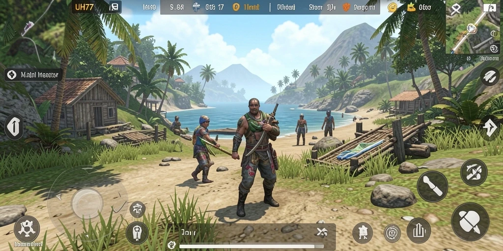 Tangkapan layar UH77 menampilkan dinamika gameplay simulasi yang seru.