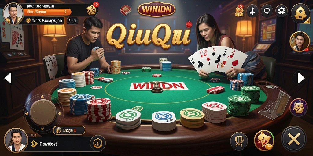 Screenshot gameplay QiuQiu yang mendebarkan dari WINIDN.
